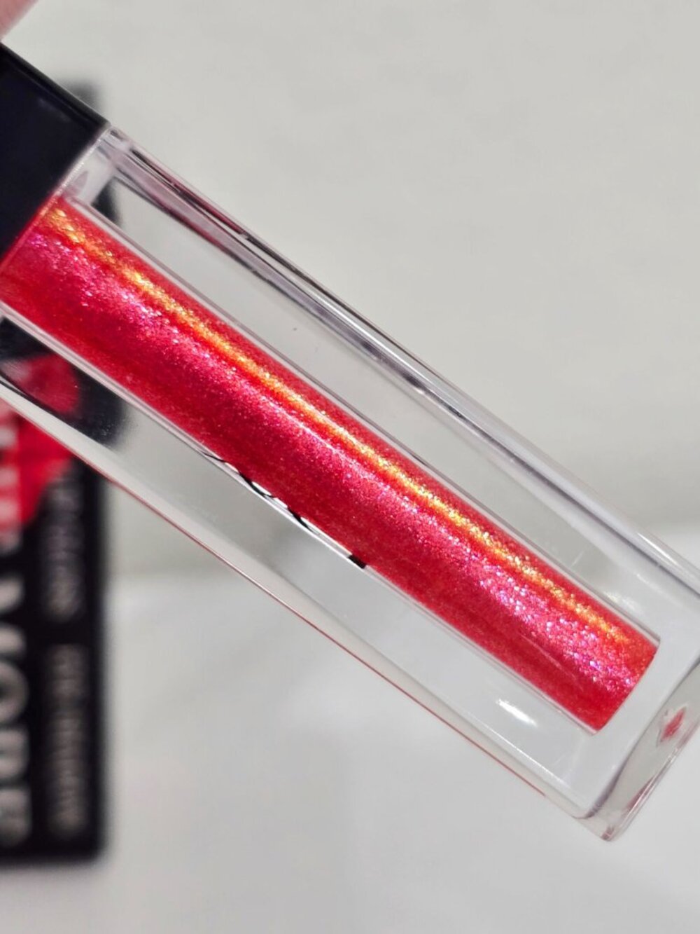 Sue More Lip Gloss & Eye Shadow Shimmering Red Dual‑Use Long‑Wear Formula NWT - Picture 5 of 6